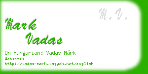 mark vadas business card